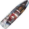 ZDCUSTOM 13"x52" Ironing Board Cover, Snowman Landscape Merry Christmas by Unknown