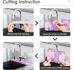Kitchen Sink Splash Guard 1 PC 14.7 Inch Sink Faucet Mat Splash Guard - Image 4