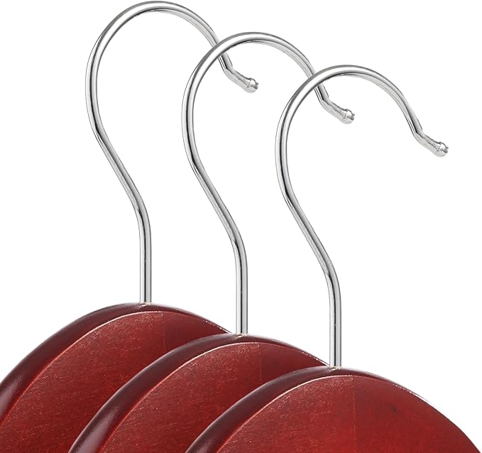 Casafield - 10 Cherry Wooden Suit Hangers - Premium Lotus Wood - Image 2