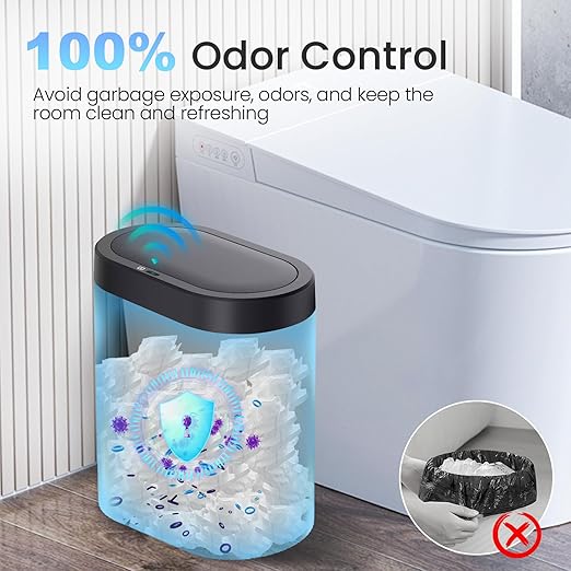 3 Pack 5 Gallon Bathroom Trash Can - Image 5