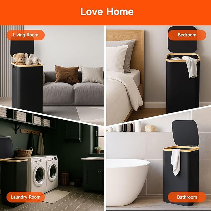 26 Gall/100L Foldable Laundry Hamper - Image 7