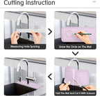 Kitchen Sink Splash Guard 2 PCS 14.7 Inch Sink Faucet Mat Splash Guard - Image 4