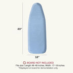 Ironing Board Cover and Pad 18"x49" Extra Thick Natural Cotton, Scorch and - Image 2