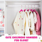 HOUSE DAY Velvet Kids Hangers 60 Pack, Premium Childrens Hangers - Image 5