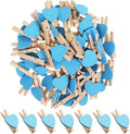 50pcs Mini Clothespins, Tiny Wooden Clips by Kisangel