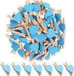 50pcs Mini Clothespins, Tiny Wooden Clips by Kisangel