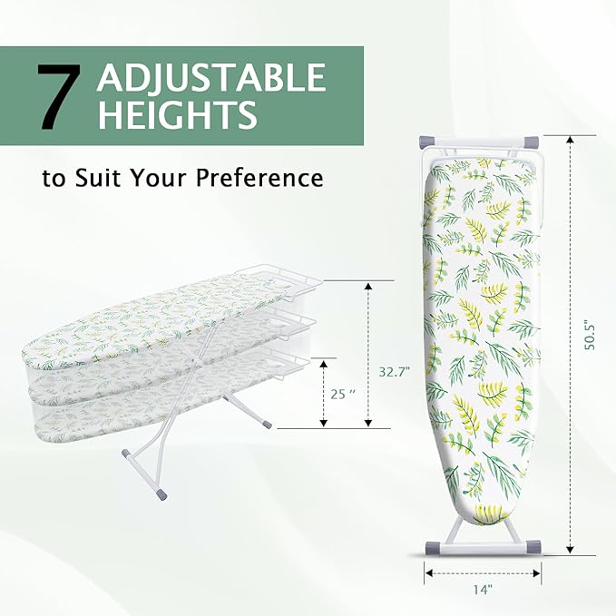 SheeChung Ironing Board 13"x43", Foldable Ironing Boards - Image 2