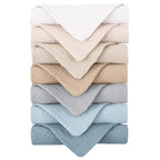 Konssy 7-Pack Ultra Soft Muslin Cotton Face Wash Cloths, Reusable Absorbent by Konssy