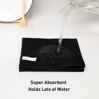 Black Microfiber Cleaning Cloth 13"x13", Ultra Soft Absorbent Microfiber - Image 4