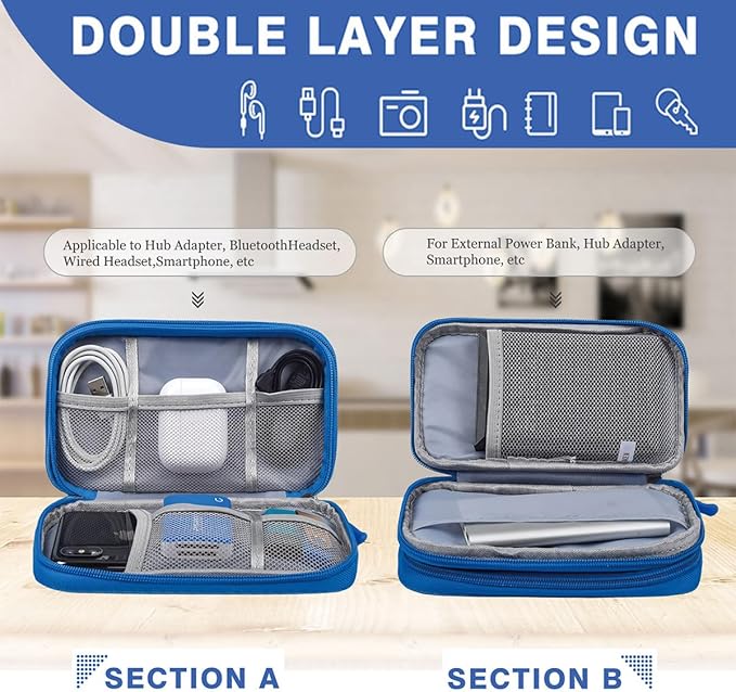 Cord Organizer Travel Cable Organizer Bag Tech Electronic Organizer Travel Case - Image 6
