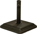 US Weight 26 Pound Umbrella Base - Cast Stone Outdoor Umbrella Stand - for Use with Umbrella Poles 1.3" to 1.8" - Designed to be Used with Patio Table - Bronze by USWeight