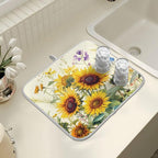 Blooming Sunflowers Dish Drying Mat - Image 7
