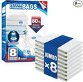 TAILI 8 Pack Vacuum Storage Bags by TAILI