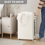 Goodpick Laundry Hamper with Wheels, 75L College Dorm Room Essentials, Clothes - Image 5