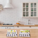 Bencailor 4 Pcs Lemon Kitchen Towels Lemonade Dish Towels Gnome Black and White - Image 6