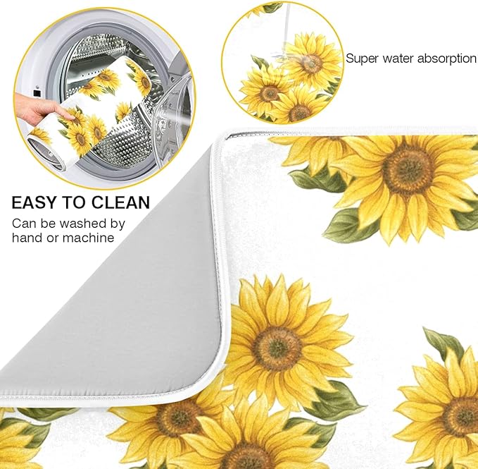 Absorbent Dish Drying Mat for Kitchen Counter - Image 2