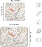 Dragonfly Botanical Plant Dish Drying Mat - Image 3