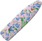 Blue Flower Butterfly Ironing Board Cover and Pad Standard Ironing Board Cover by Darisoco