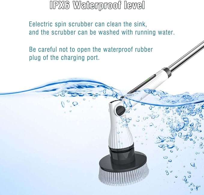 Electric Spin Scrubber, 8 in 1 Electric Cleaning Brush, Cordless Rechargeable - Image 7
