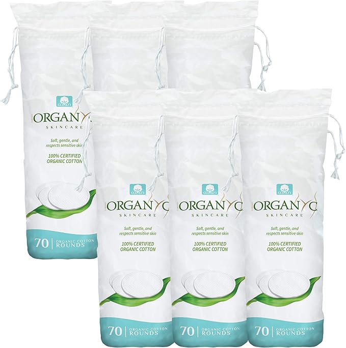 Organyc - 100% Certified Organic Cotton Rounds - Biodegradable Cotton, Chemical by Organyc