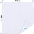 HOMEXCEL White Microfiber Cleaning Cloth, 5 Pack Cleaning Towels - Image 2