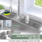 24-Inch Kitchen Sink Splash Guard Mat | 7° Slope - Image 2