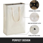 Slim Laundry Hamper with Adjustable Long Handles, 45L Small Laundry Baskets - Image 4
