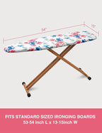 Ironing Board Cover and Pad 15"x54" Extra Thick Natural Cotton, Scorch and - Image 5
