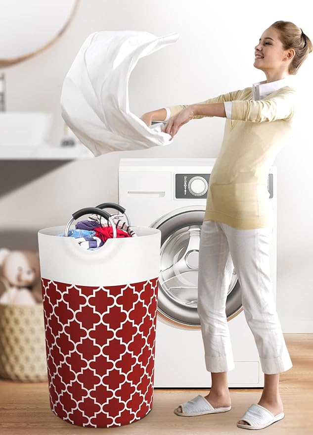 Large Laundry Basket Laundry Hamper Bag Washing Bin Clothes Bag Collapsible Tall - Image 6