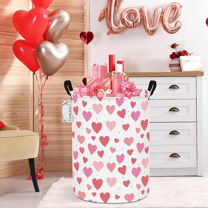 FANKANG Storage Basket, Nursery Hamper Canvas Laundry Basket Foldable - Image 3