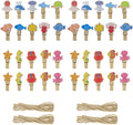 Bitray Mini Wooden Clothespins Cute Ocean Animals Wooden Clips Multi-Function by WelcometoBitray