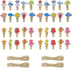 Bitray Mini Wooden Clothespins Cute Ocean Animals Wooden Clips Multi-Function by WelcometoBitray