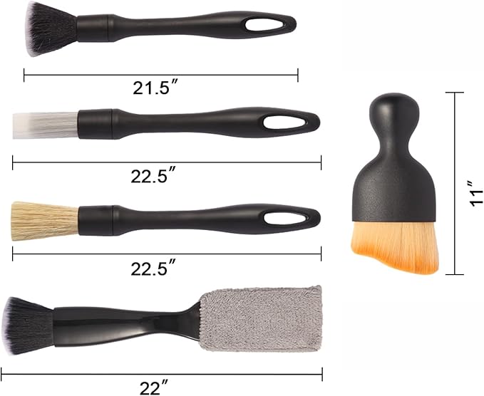 5PCS Car Detailing Brush Set - Image 2