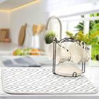 Super Absorbent Dish Drying Mat, Microfiber Fast-Drying Dish Mat, Kitchen Dish - Image 5