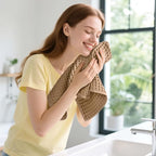 Jacquotha Waffle Bathroom Hand Towels 2-Piece – Cotton, Lightweight, Lint Free - Image 5