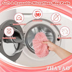Reusable 100% Coral Fleece Mop Pads Compatible - Image 4
