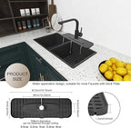 Upgraded Version Silicone Faucet Mat, Kingmall Kitchen Faucet Mat Silicone - Image 3