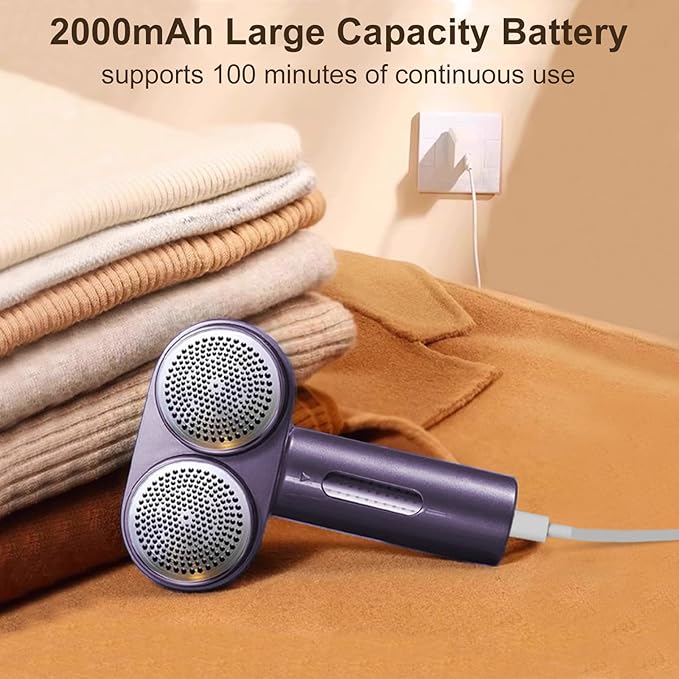 Fabric Shaver, Handzee Electric Lint Shaver, Dual Motor Sweater Shaver - Image 7