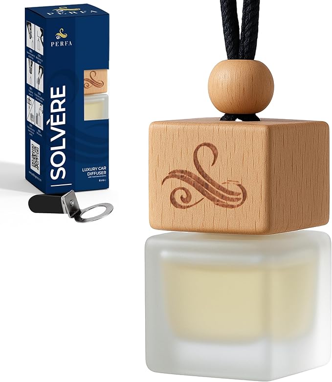 Solvere Diffuser with Vent Clip | Strong Automotive Freshener Long Lasting | by Perfa