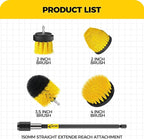 Holikme 5Pack Drill Brush Attachment Set，Power Scrubber Brush Extended Long - Image 5