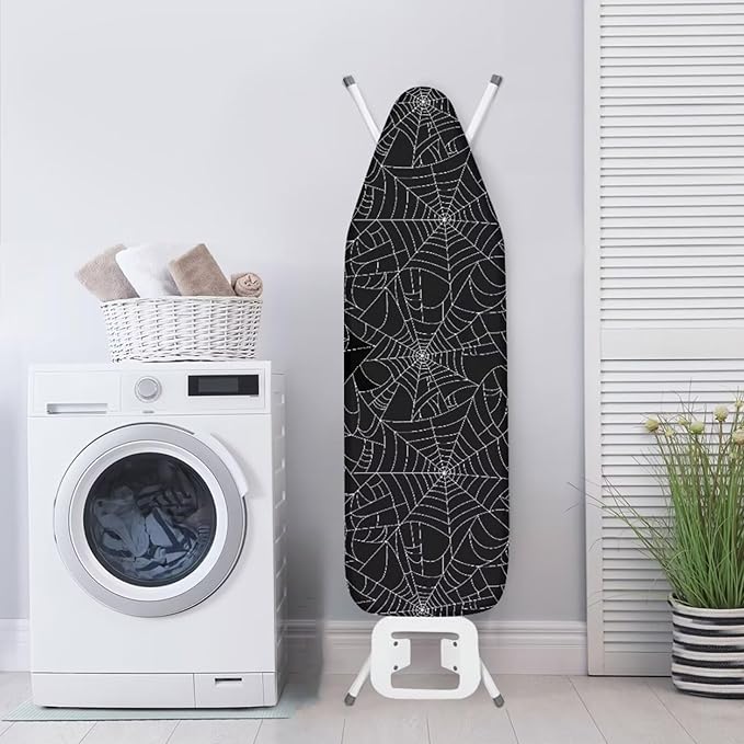 GLENLCWE Black Spider Cobweb Ironing Board Cover - Image 3