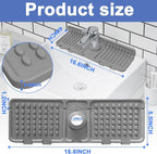 Faucet Mat for Kitchen Sink, Kitchen Sink Splash Guard, Outlet & Slope Upgraded - Image 6