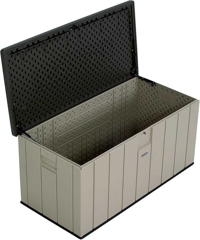 LIFETIME 60254 Heavy-Duty Outdoor Storage Deck Box, 150 Gallon, Desert Sand/Brown - Image 9