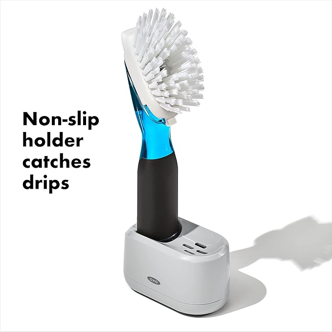 OXO New Good Grips Soap Dispensing Dish Brush Storage Set - Image 5