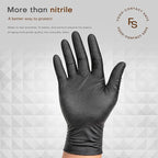 SUPER+ HEAVY DUTY Nitrile Gloves 8 Mil Diamond Texture Disposable Chemical - Image 3