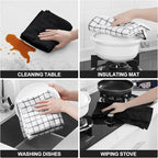 Homaxy Premium Cotton Kitchen Towels 16"x 28", Large Natural Ring Spun 390 GSM - Image 4