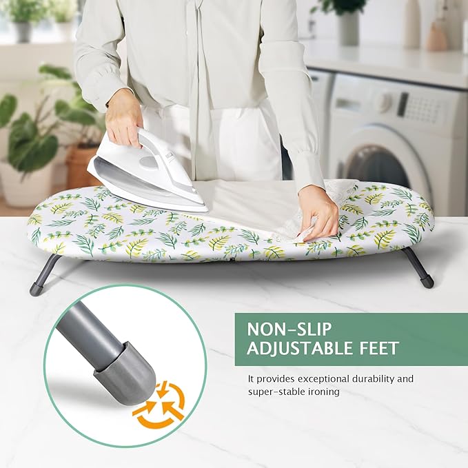 SheeChung Small Ironing Board 12"x32", Table Top Mini Ironing Boards - Image 4