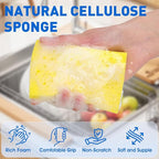 24 Pack Compressed Cellulose Sponge, Non Scratch Kitchen Sponges - Image 4