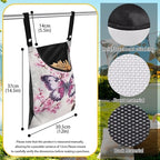 Clothes Pin Hanging Bag, Butterfly Clothes Pins Bag Holder Outdoor 4.Stylish - Image 7