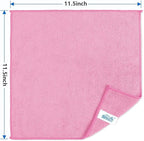 HOMEXCEL Pink Microfiber Cleaning Cloth, 50 Pack Cleaning Towels - Image 7